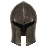 Vidaxl Ridderhelm Medieval Replik Larp Stahl Silberfarbe