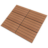 Carreaux vidaxl 6 pcs 1 m² 60x30 cm HKC Brown