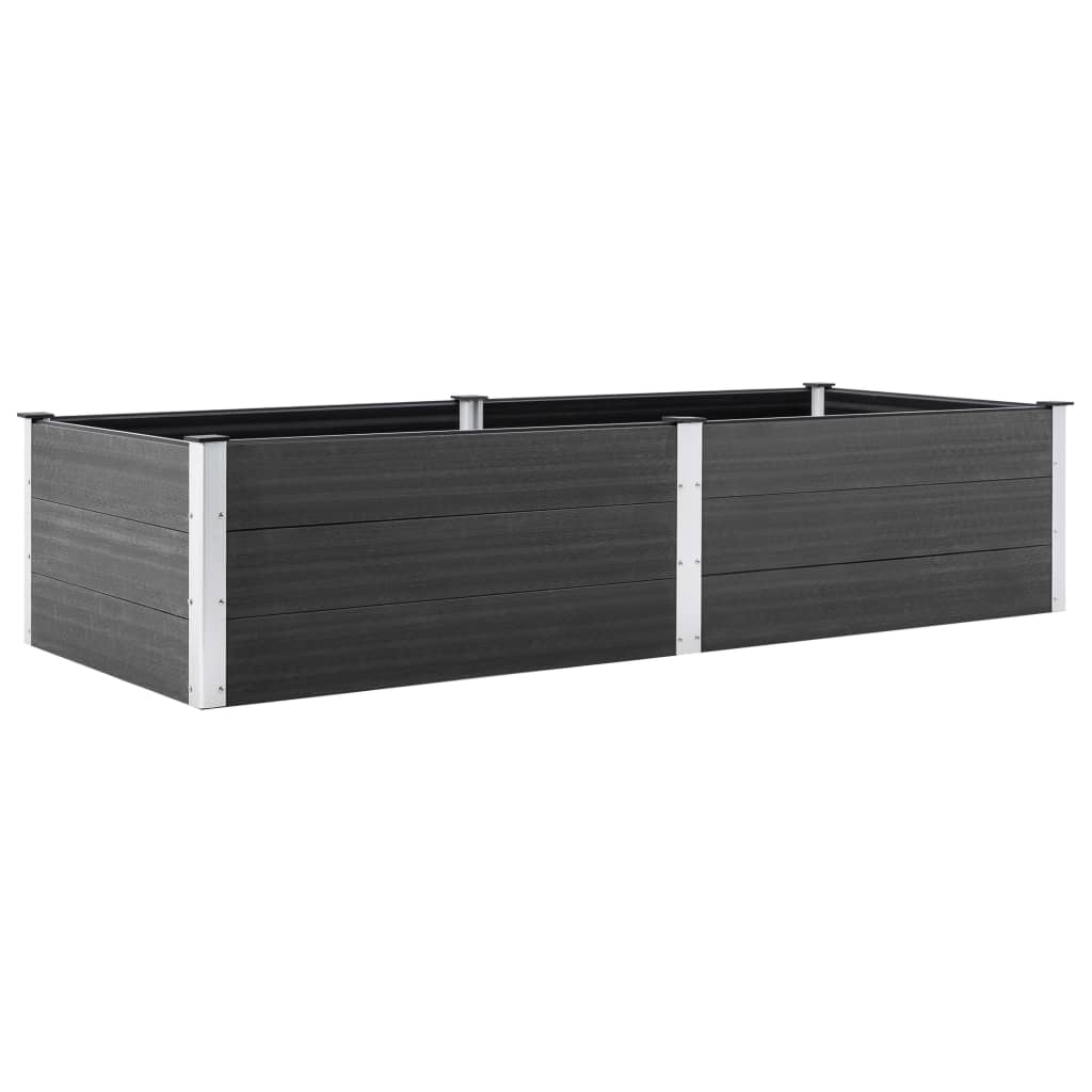 Vidaxl Planter zvedl 250x100x54 cm HKC šedá