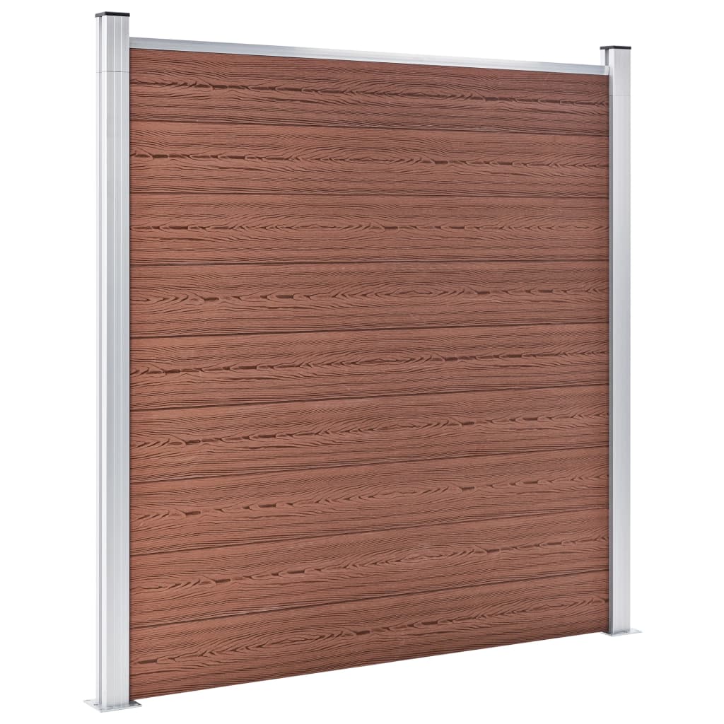 Vidaxl -Zaun 180x186 cm HKC Brown