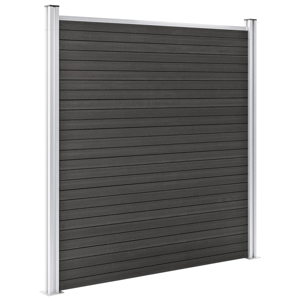 Vidaxl fence 180x186 cm HKC Gray