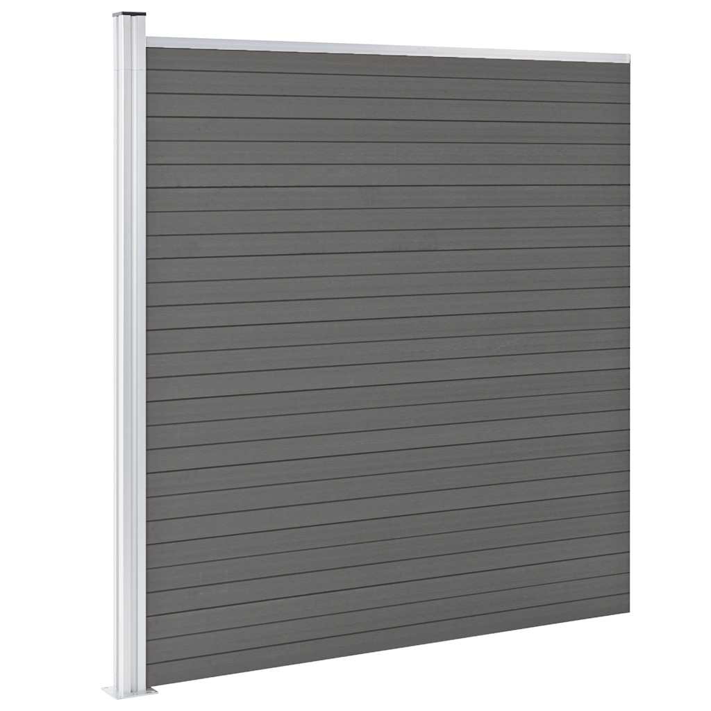 Vidaxl Fence 175x186 cm hkc gris