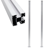 Vidaxl Postes de cerca 2 st 185 cm de aluminio