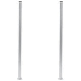 Vidaxl fence posts 2 st 185 cm aluminum