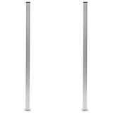 Vidaxl Fence Posts 2 st 185 cm aluminium