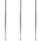 Vidaxl Fence Posts 3 st 185 cm Aluminium