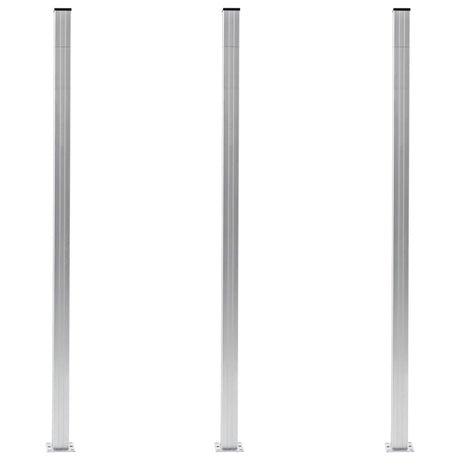 Vidaxl Fence Posts 3 st 185 cm Aluminium