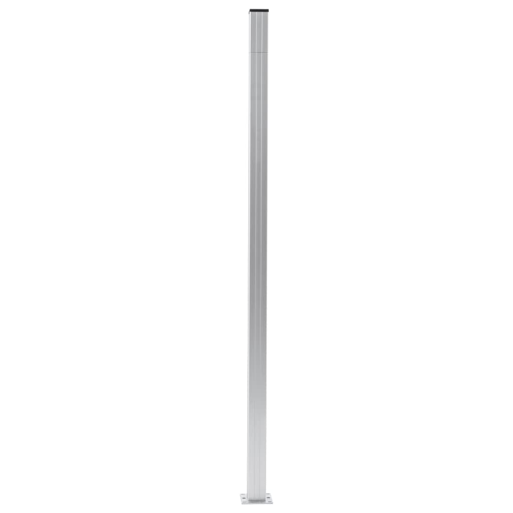 Vidaxl staketstolpar 3 st 185 cm aluminium