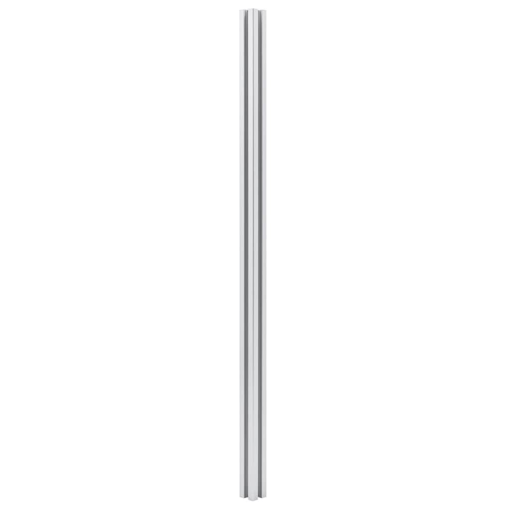 Vidaxl Fence Posts 3 St 185 cm aluminium