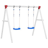Vidaxl Swings Ensemble avec 2 sièges 38x16 cm Bleu en polyéthylène