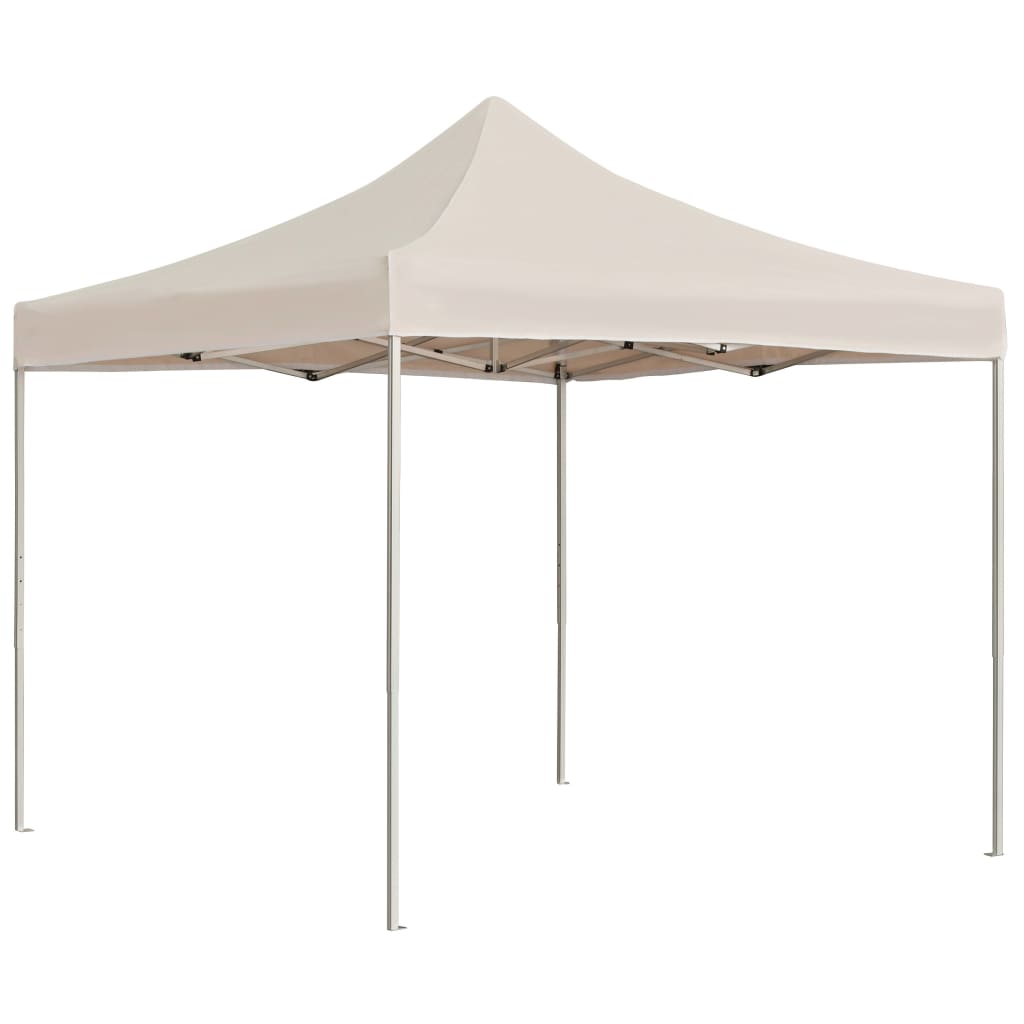 Vidaxl PartyTent professionalmente pieghevole 2x2 m Crema di alluminio