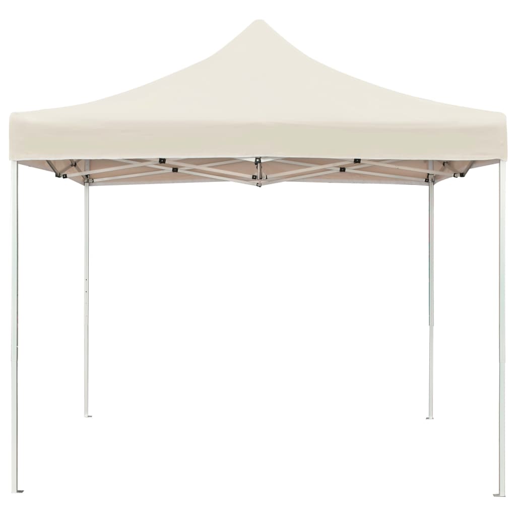 Vidaxl PartyTent Profesjonelt sammenleggbar 2x2 m aluminiumskrem