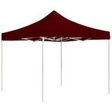 Vidaxl Partyntent Piegabile professionalmente 2x2 M Alluminio Bordeaux rosso