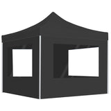 Vidaxl Partytent zložljivo s stenami 2x2 m aluminijev antracit