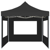 Vidaxl PartyTent pliable avec des murs anthracite en aluminium 2x2 m