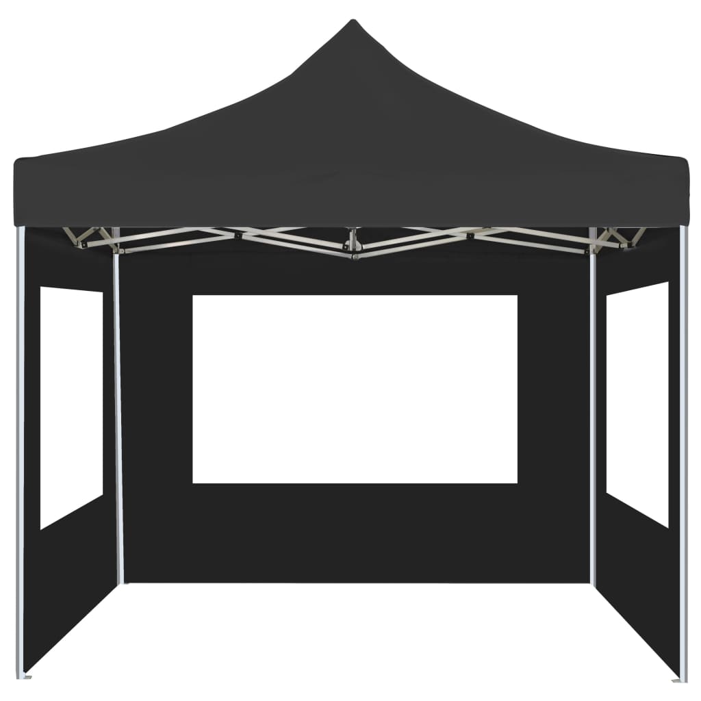 Vidaxl PartyTent pieghevole con pareti 2x2 m Antracite in alluminio