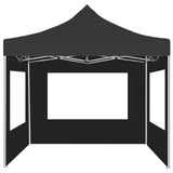 Vidaxl partytent inklapbaar met wanden 2x2 m aluminium antraciet