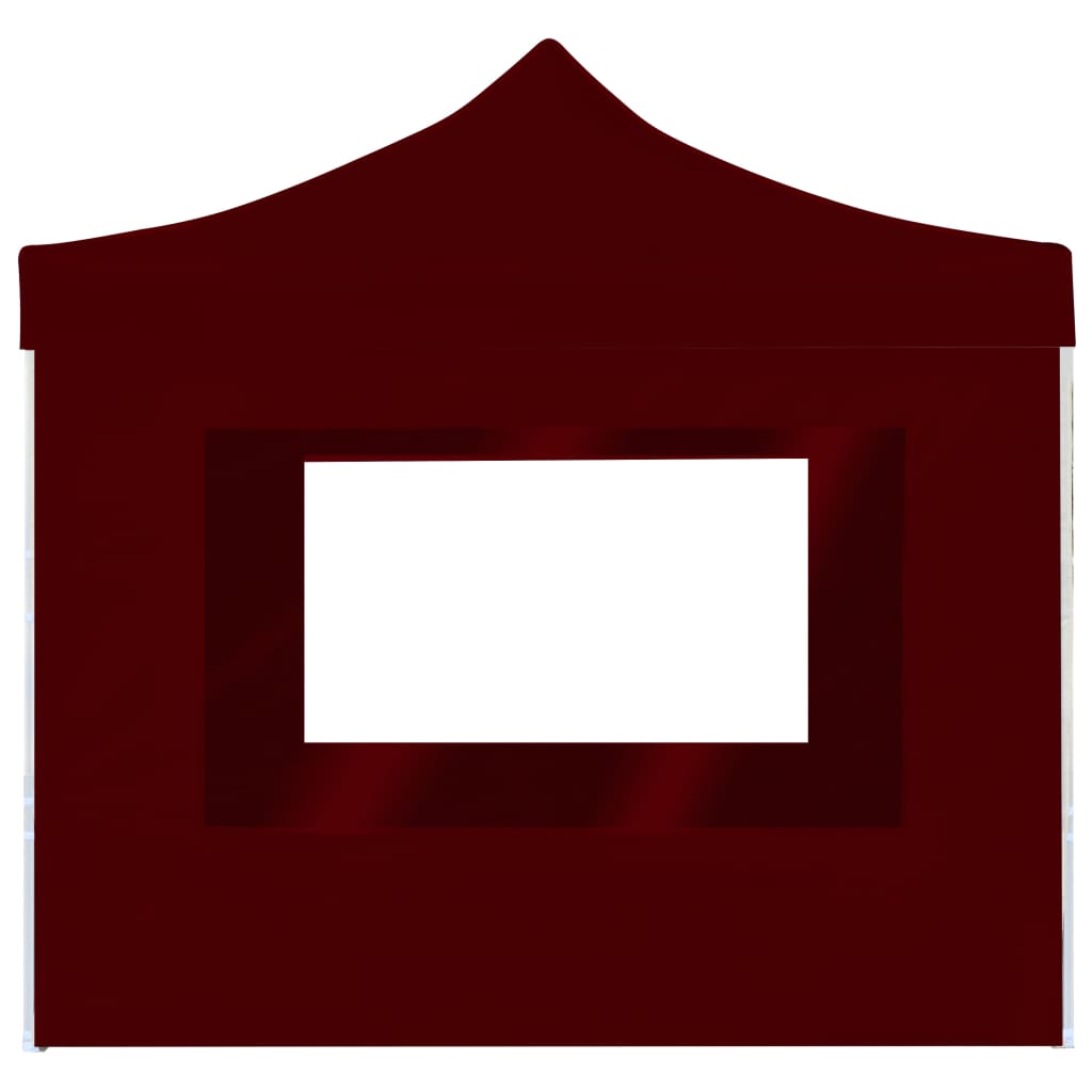 Vidaxl PartyTent pliable avec des murs 2x2 m en aluminium borgogne rouge