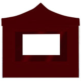 Vidaxl PartyTent pliable avec des murs 2x2 m en aluminium borgogne rouge