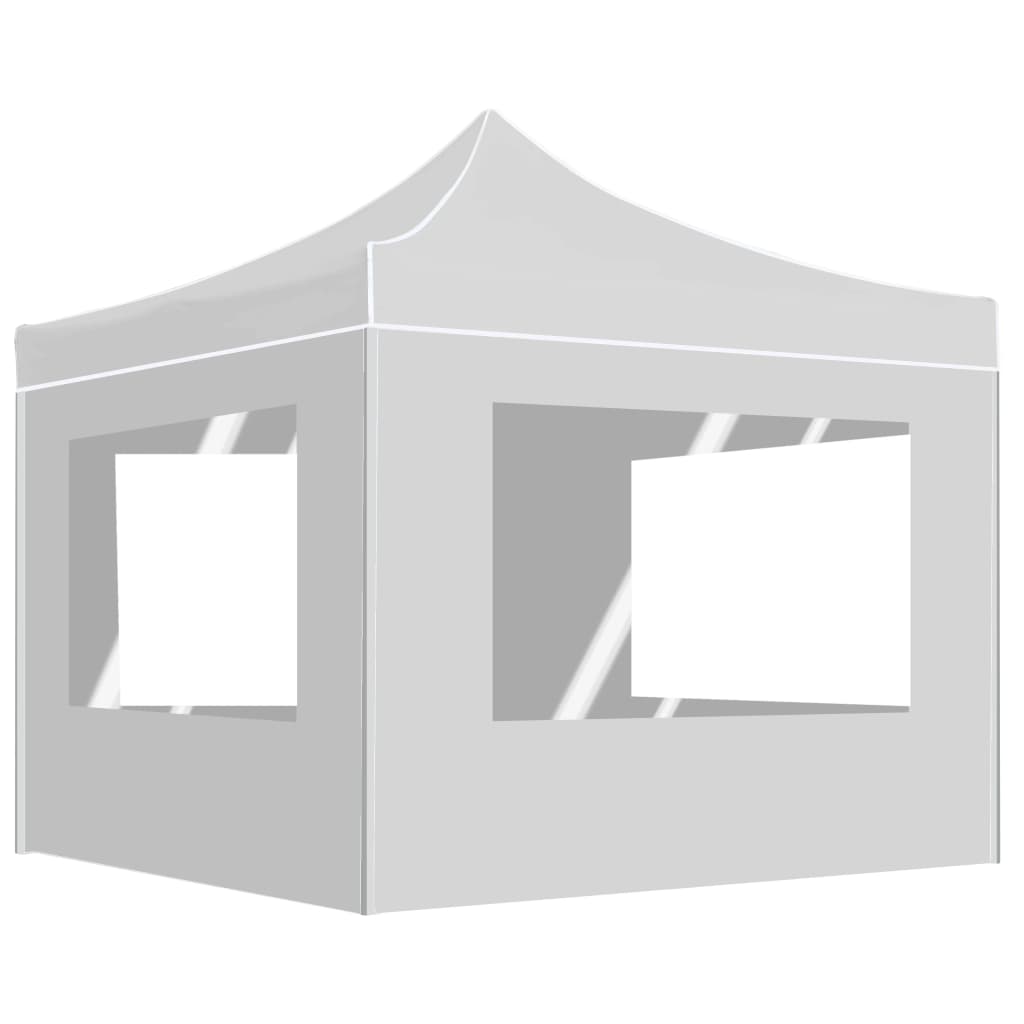 Vidaxl PartyTent pliable avec des murs en aluminium 2x2 m blanc