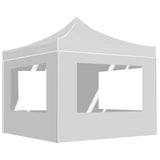 Vidaxl PartyTent plegable con paredes de 2x2 m de aluminio blanco