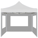 Vidaxl PartyTent sammenleggbar med vegger 2x2 m aluminium hvit