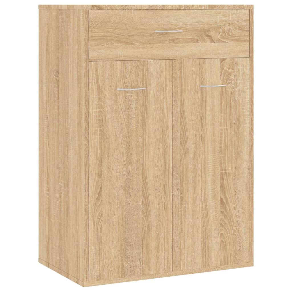 Vidaxl Schuhschrank 60x35x84 cm Propertiertes Holz Sonoma Eiche gefärbt