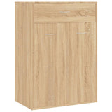 Armoire à chaussures Vidaxl 60x35x84 cm en bois de bois de chêne sonoma coloré