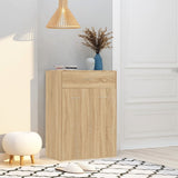 Armoire à chaussures Vidaxl 60x35x84 cm en bois de bois de chêne sonoma coloré