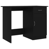 Vidaxl bureau 100x50x76 cm bewerkt hout zwart