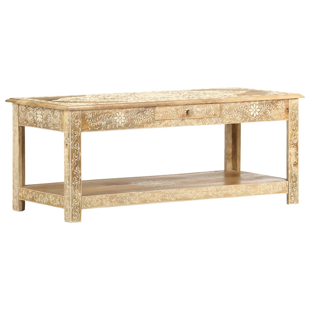 Vidaxl salontafel handgeschilderd 110x50x45 cm massief mangohout