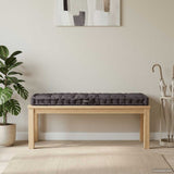 Coussin de plancher de palette vidaxl 120x40x7 cm anthracite de coton