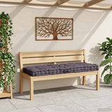 Coussin de plancher de palette vidaxl 120x80x10 cm anthracite de coton