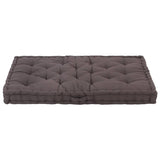 Coussin de plancher de palette vidaxl 120x80x10 cm anthracite de coton