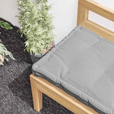 Coussin de plancher de palette vidaxl 120x40x7 cm gris coton