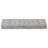 Vidaxl Pallet floor cushion 120x40x7 cm cotton gray