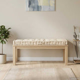 Coussin de plancher de palette vidaxl 120x40x7 cm beige coton