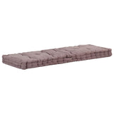 Coussin de plancher de palette vidaxl 120x40x7 cm coton taupe