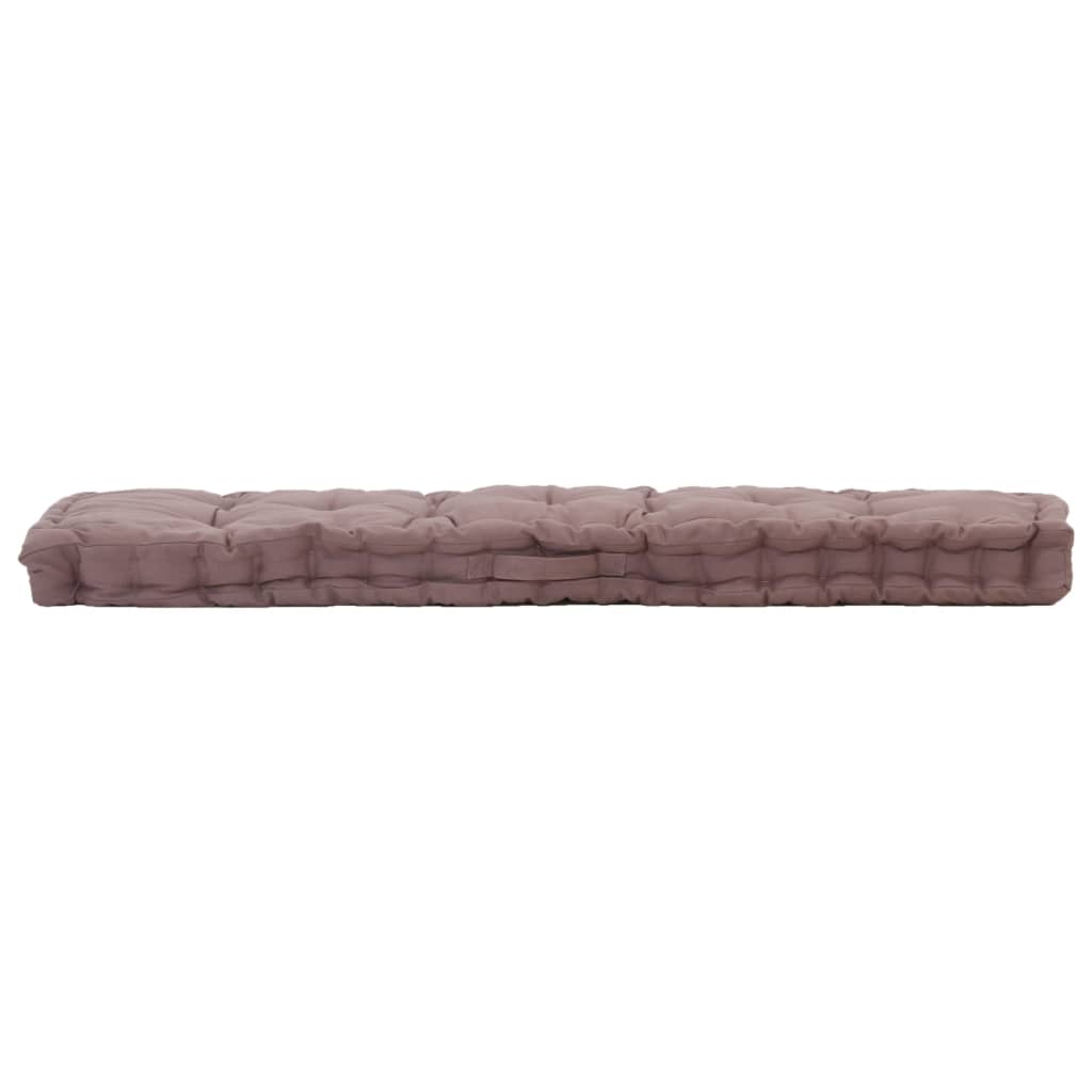 Vidaxl pallgulvpute 120x40x7 cm bomull taupe