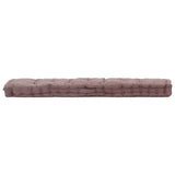 Cuscino del pavimento del pallet Vidaxl 120x40x7 cm Cotton Taupe