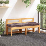 Coussin de plancher de palette vidaxl 120x40x7 cm coton taupe