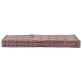 Cuscino per pavimenti per pallet Vidaxl 120x80x10 cm Cotton Taupe