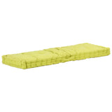 Vidaxl Pallet Floor Cushion 120x40x7 cm de algodón verde