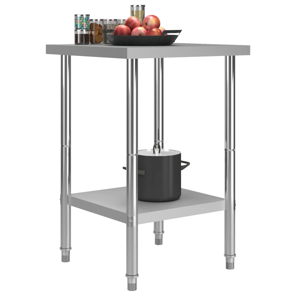 Vidaxl Kitchen Working Table 60x60x85 cm stal nierdzewna