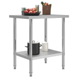 Vidaxl Kitchen Working Table 80x60x85 cm stal nierdzewna