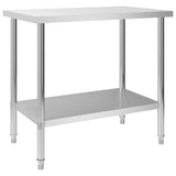 Vidaxl Kitchen Working Table 100x60x85 cm stal nierdzewna