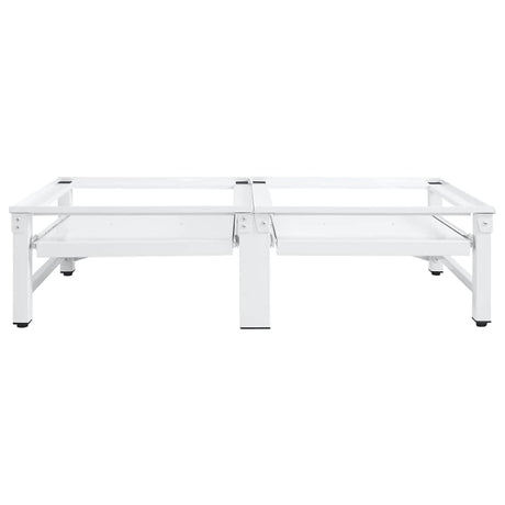 Machine à laver Vidaxl et séchoir avec étagères extensibles blancs