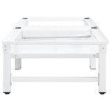 Machine à laver Vidaxl et séchoir avec étagères extensibles blancs