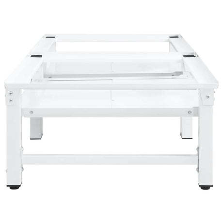 Machine à laver Vidaxl et séchoir avec étagères extensibles blancs