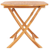 Vidaxl tuintafel inklapbaar 160x80x75 cm massief teakhout